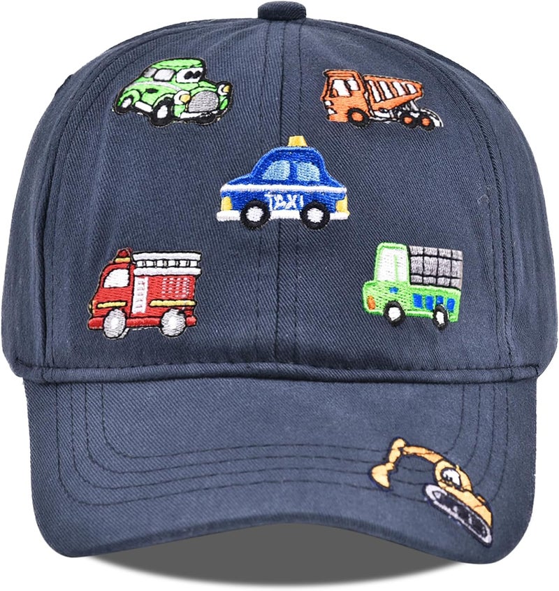 EDCYF Kids Boys Girls Embroidered Baseball Caps Baby Sun hat Toddler Dinosaur Trucker Hats Summer Hats（3-8years - Image 1